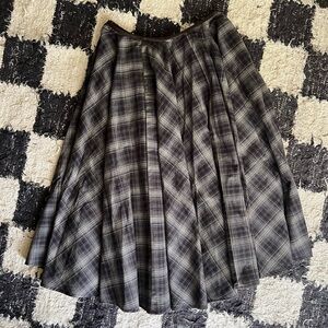 NWT H&M Plaid Circle Skirt